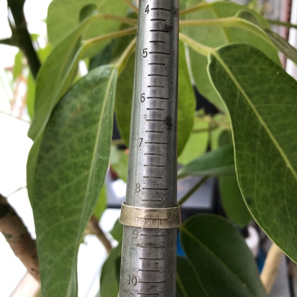 Handcrafted Silver 1948 Coin Ring | size 8.5 - Picture 2 of 9